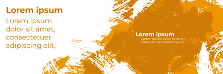 Abstract landscape background cover design with brush strokes concept. Design element for posters, magazines, book covers, brochure template, presentation.のイラスト素材