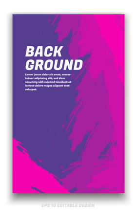 Abstract grunge background cover design with brush strokes concept. Design element for posters, magazines, book covers, brochure template, flyer, presentation.のイラスト素材