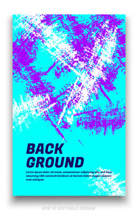 Abstract grunge background cover design with brush strokes concept. Design element for posters, magazines, book covers, brochure template, flyer, presentation.のイラスト素材