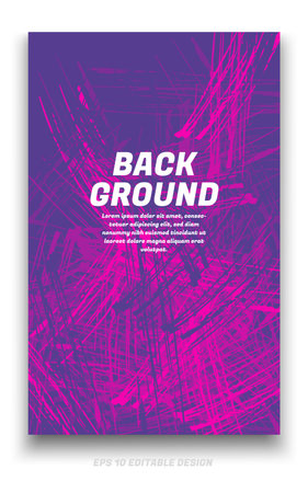Abstract grunge background cover design with brush strokes concept. Design element for posters, magazines, book covers, brochure template, flyer, presentation.のイラスト素材