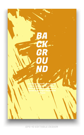 Abstract grunge background cover design with brush strokes concept. Design element for posters, magazines, book covers, brochure template, flyer, presentation.のイラスト素材