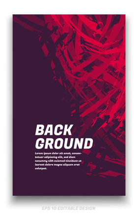 Abstract grunge background cover design with brush strokes concept. Design element for posters, magazines, book covers, brochure template, flyer, presentation.のイラスト素材