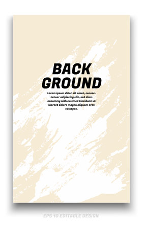 Abstract grunge background cover design with brush strokes concept. Design element for posters, magazines, book covers, brochure template, flyer, presentation.のイラスト素材