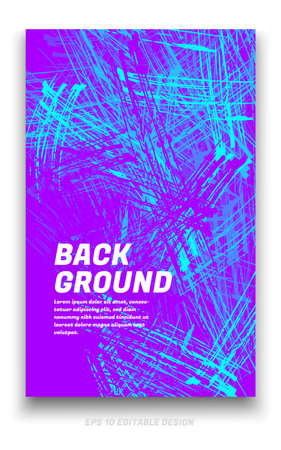 Abstract grunge background cover design with brush strokes concept. Design element for posters, magazines, book covers, brochure template, flyer, presentation.のイラスト素材