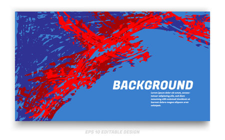 Abstract grunge background cover design with brush strokes concept. Design element for posters, magazines, book covers, brochure template, flyer, presentation.のイラスト素材