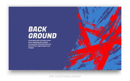 Abstract grunge background cover design with brush strokes concept. Design element for posters, magazines, book covers, brochure template, flyer, presentation.のイラスト素材