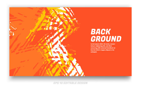 Abstract grunge background cover design with brush strokes concept. Design element for posters, magazines, book covers, brochure template, flyer, presentation.のイラスト素材