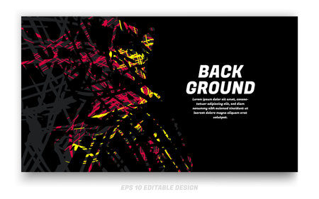 Abstract grunge background cover design with brush strokes concept. Design element for posters, magazines, book covers, brochure template, flyer, presentation.のイラスト素材