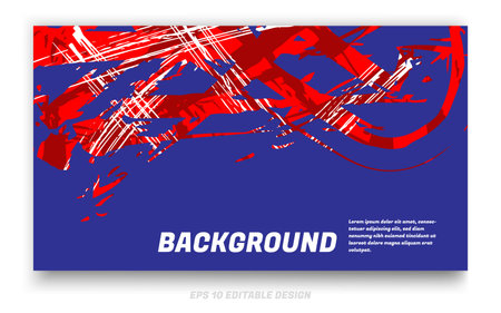 Abstract grunge background cover design with brush strokes concept. Design element for posters, magazines, book covers, brochure template, flyer, presentation.のイラスト素材