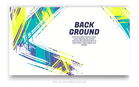 Abstract grunge background cover design with brush strokes concept. Design element for posters, magazines, book covers, brochure template, flyer, presentation.のイラスト素材