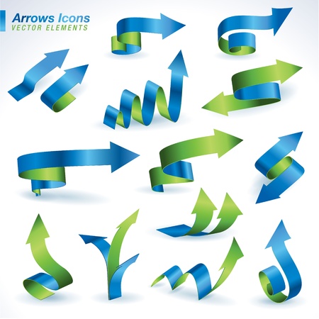 Set of arrows icons のイラスト素材