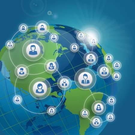 Social network conceptのイラスト素材