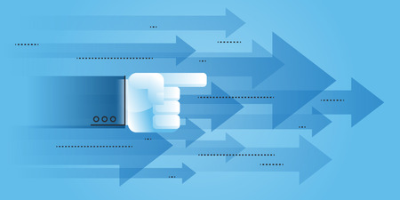 Direction to success. Flat line design business concept for website Modern illustration for web design, marketing and print material.のイラスト素材