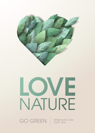 Creative concept on the theme of nature and ecology. Vector illustration for poster, brochure, marketing material, background and presentation template.のイラスト素材