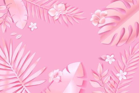 Beauty and nature  concept for website designのイラスト素材
