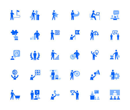 People business and marketing icons set for personal and business use.のイラスト素材