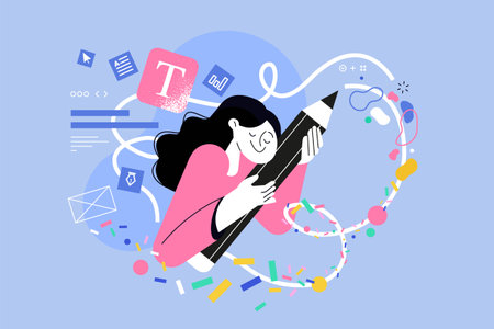 Vector illustration of graphic design and creativity.
Creative concept for web banner, social media banner, business presentation, marketing material.のイラスト素材