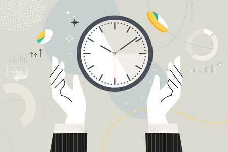 Business concept illustration. Vector illustration of time management, event, deadline, efficiency,...