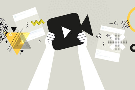 Business concept illustration. Vector illustration of video, movie, streaming, communication,...