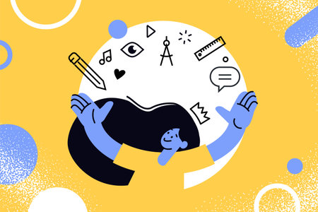 Education banner. Vector illustration of education, learning, back to school, online course and training, distance education and e-learning.のイラスト素材
