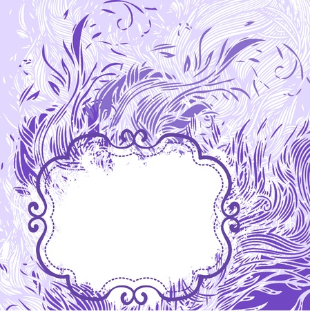 Invitation vintage card. Wedding or Valentine`s Day. Vector illustration in turquoise colors.のイラスト素材