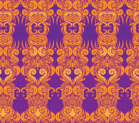 Decorative symmetric decorative vector ethnic patternのイラスト素材