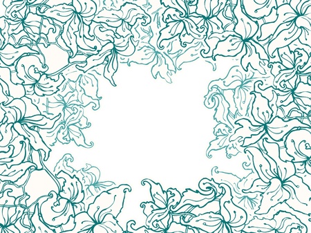 Blue flowers holiday backgroundのイラスト素材