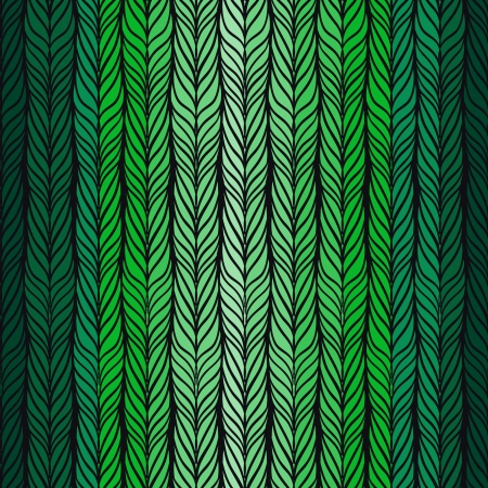 Optical illusion: Black and green abstract seamless pattern. のイラスト素材