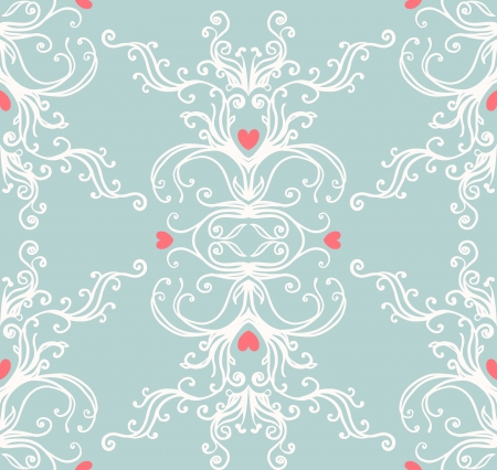 Seamless vintage background baroque pattern のイラスト素材