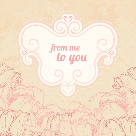 Beautiful floral background のイラスト素材