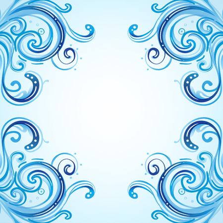 Frosty Christmas winter pattern illustration. のイラスト素材