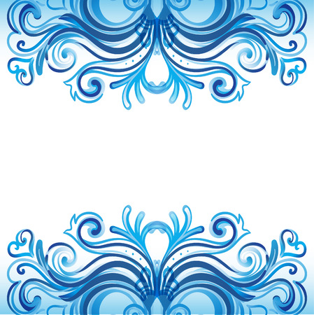 Frosty Christmas winter pattern illustration. のイラスト素材