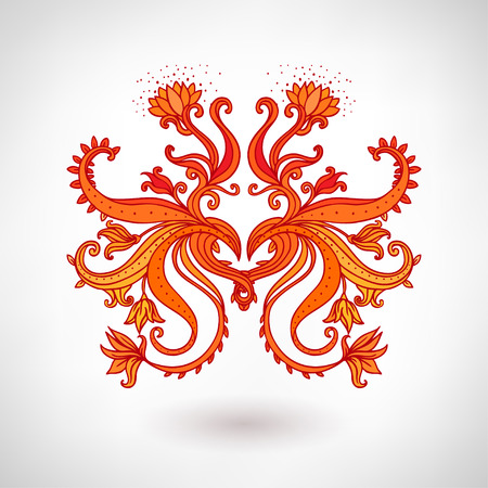 Glamour vector vintage ornate elementのイラスト素材