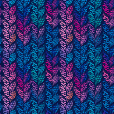 Optical illusion: Multicolor abstract seamless pattern. Texture of wavy vertical stripes. Stylish abstract background.のイラスト素材