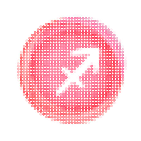 Watercolor zodiac icon set, vector signのイラスト素材