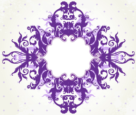 Vintage background ornate baroque pattern, vector illustrationのイラスト素材