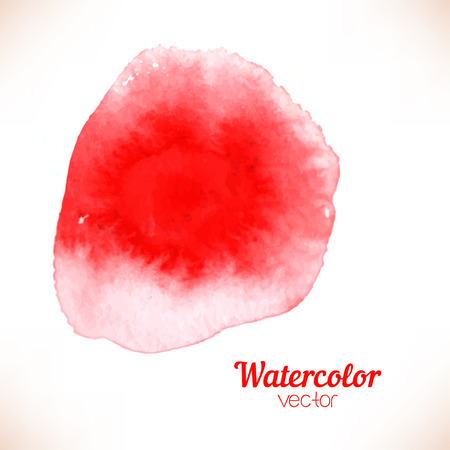 Red spot, watercolor abstract hand painted backgroundのイラスト素材