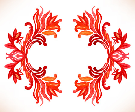 Floral pattern. Vector watercolor background. Baroque floral background.のイラスト素材