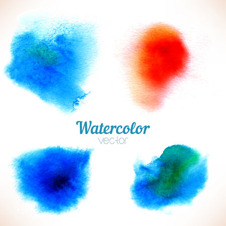 Abstract vector watercolor background.のイラスト素材