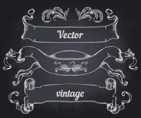 crest with vintage style design elements, use for frame, vector format very easy to edit, individual objectsのイラスト素材