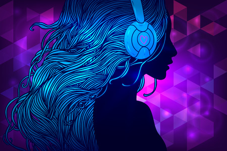 Disco Party. Vector illustration.のイラスト素材