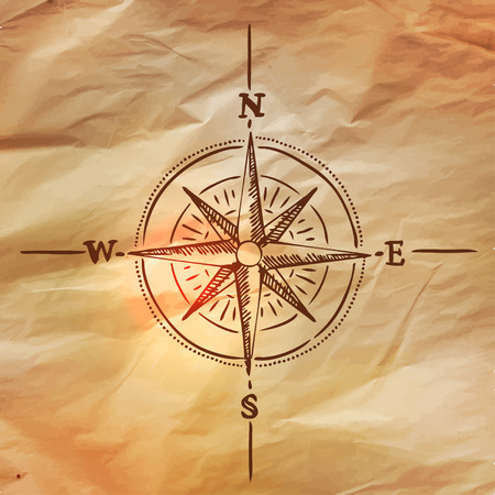 Vintage Adventures: vector set. Design elementsのイラスト素材