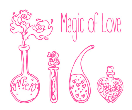 Love potion illustration.のイラスト素材