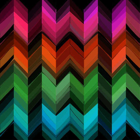 Ethnic zigzag pattern in retro colors, aztec style seamless background
