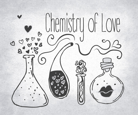 Love potion illustration.のイラスト素材