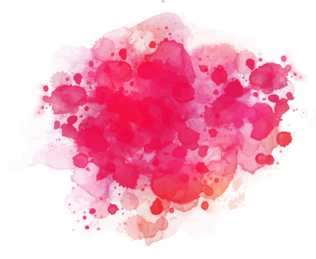 Abstract vector watercolor background isolated on white.のイラスト素材