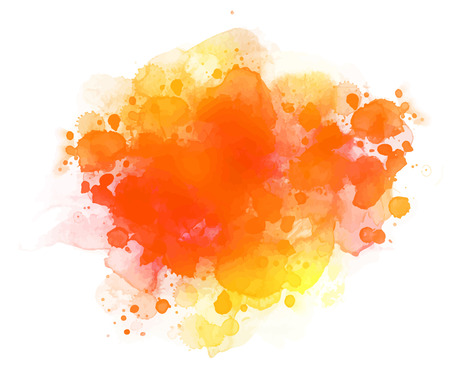 Abstract vector watercolor background isolated on white.のイラスト素材