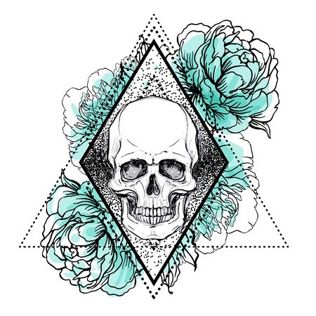 ドクロ スカルの写真素材 イラスト素材 ストックフォトのamanaimages Plus