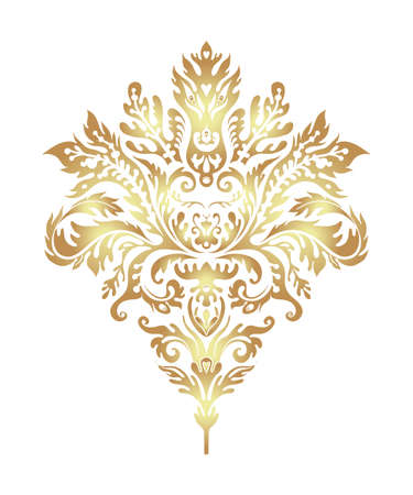 Vintage ornate element in baroque style. Seamless pattern. Wallpaper, textile design. Elegant floral ornament. Vector illustration.のイラスト素材