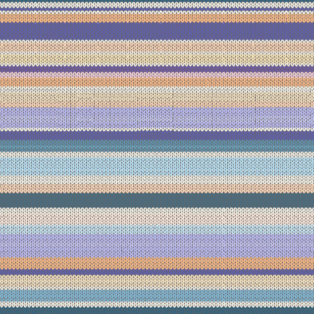 Seamless Knitted Striped Pattern. Vector Illustration.のイラスト素材
